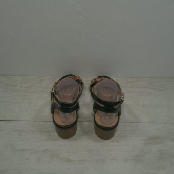 Sexy Torrid Pinup Style Retro Leopard Low Block Heel Sandals Size 9W | Wide - Picture 5 of 14